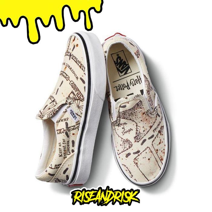 Vans Slip On X Harry Potter Marauders Map ORIGINAL