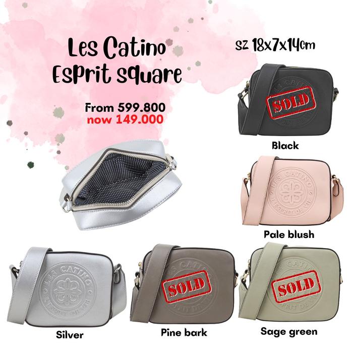 TERMURAH tas selempang Les Catino Esprit Square ORIGINAL NEW
