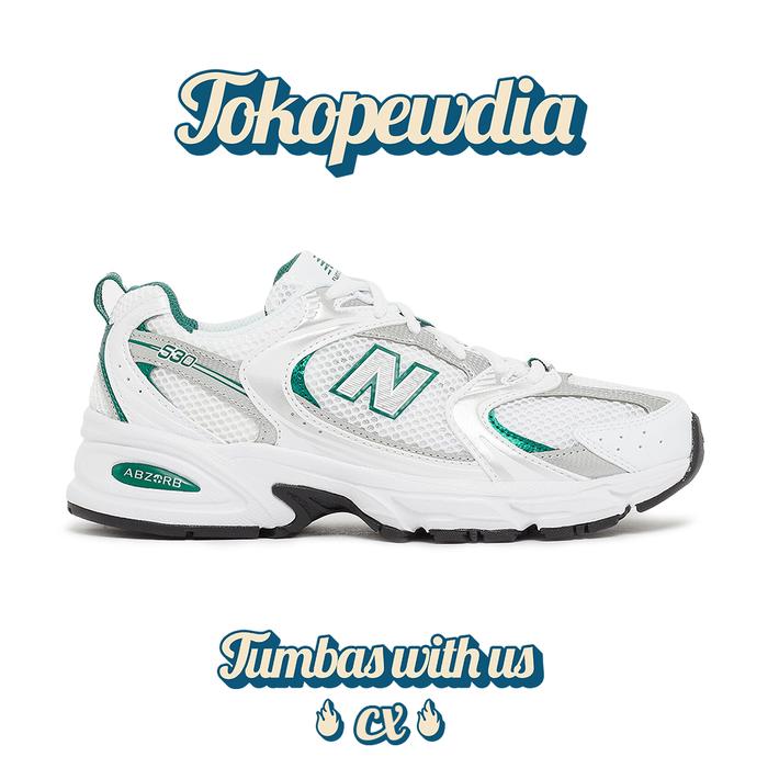 New Balance 530 White Silver Green (MR530AB)