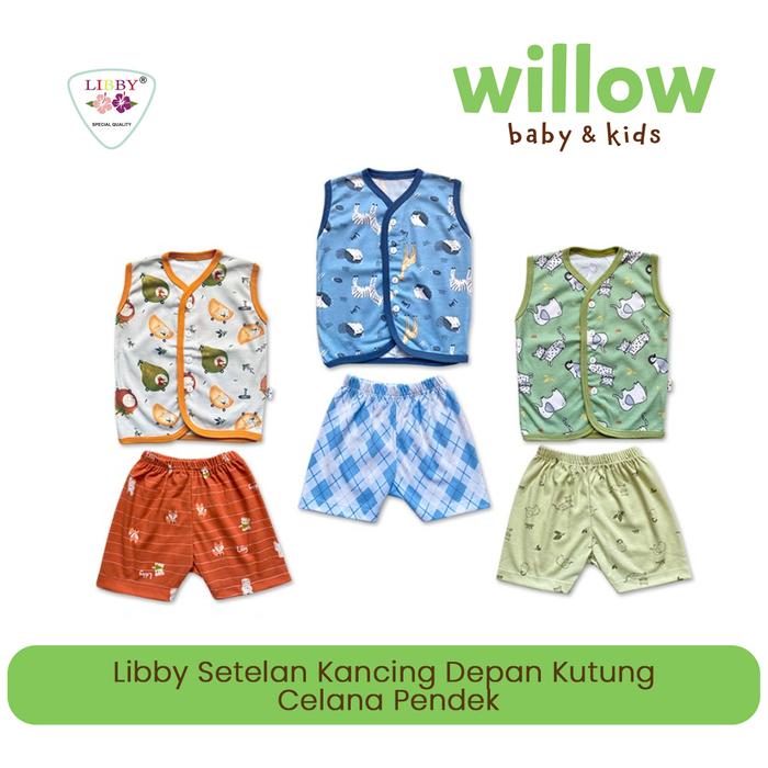 Libby Setelan Kancing Depan Kutung Celana Pendek Terrace Story Series