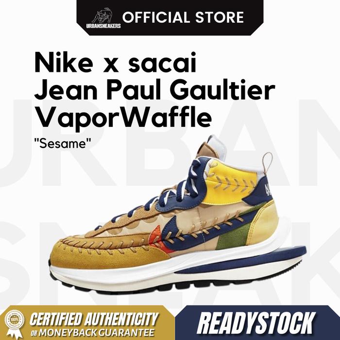 Nike x sacai x Jean Paul Gaultier VaporWaffle Sesame | DH9186 200