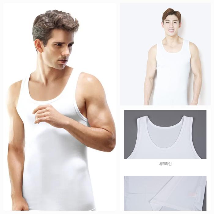 kaos singlet pria anti bacterial byc