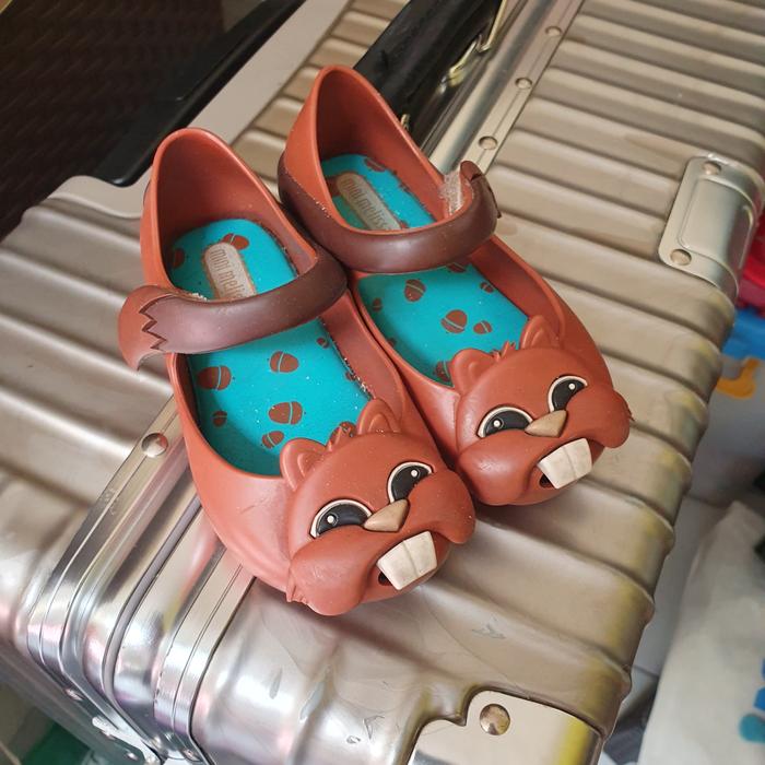 sepatu sandal anak mini melissa size 22/23 original bekas