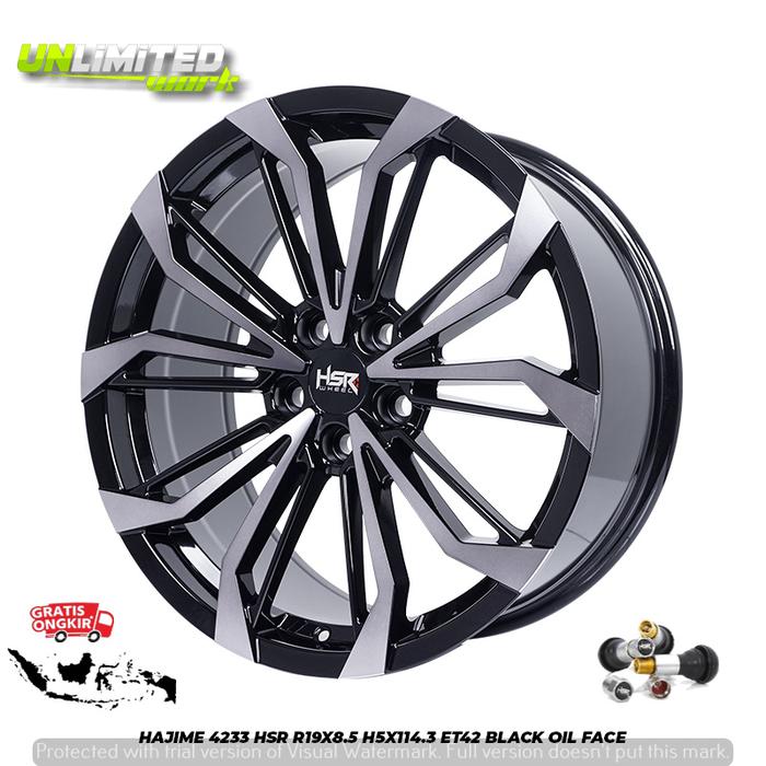 UNLIMITED WORK Velg Mobil Terlaris Odyssey Palisade Creta Rush Voxy HSR Hajime 4233 HSR R19x8.5 H5x1