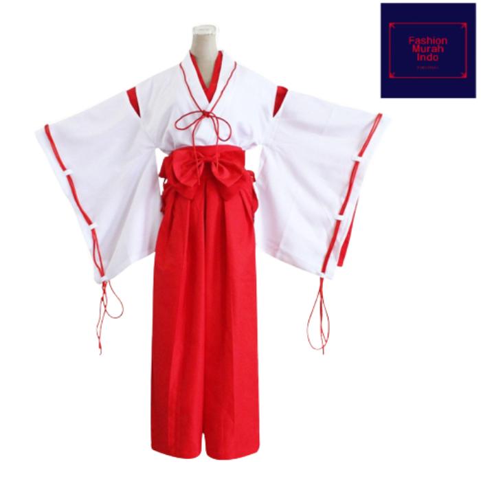 Kimono yukata costume costum inuyasha cosplay kikyo LD 96cm