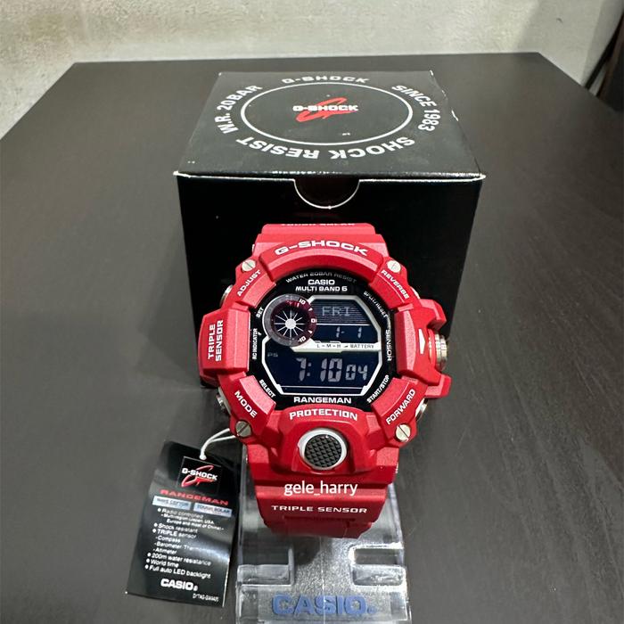 Casio Gshock Rangeman Red Devil GW 9400RD-4 / GW9400RD-4 Triple Sensor