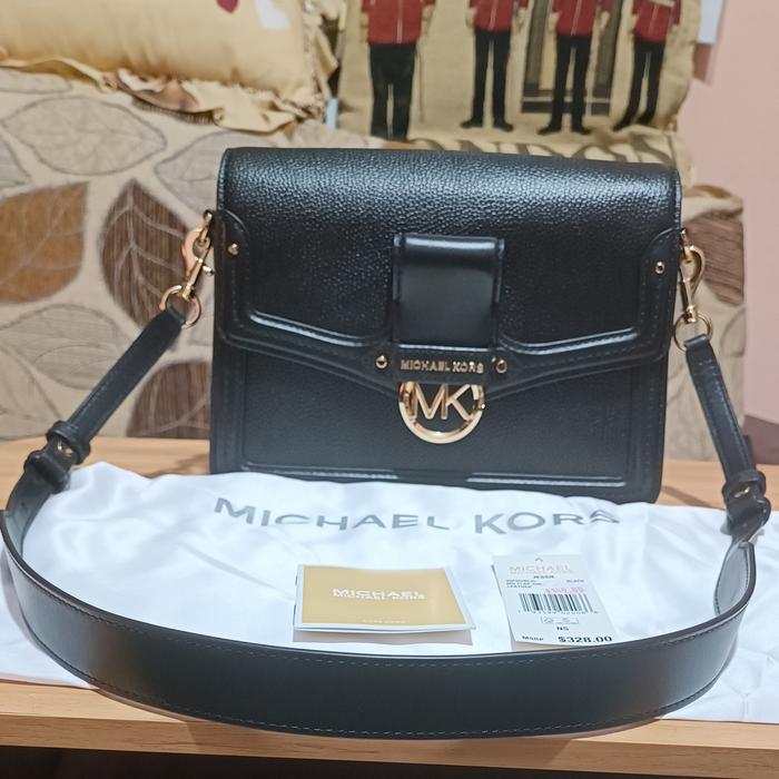 Second Authen MK Jessie Black Shoulder Bag