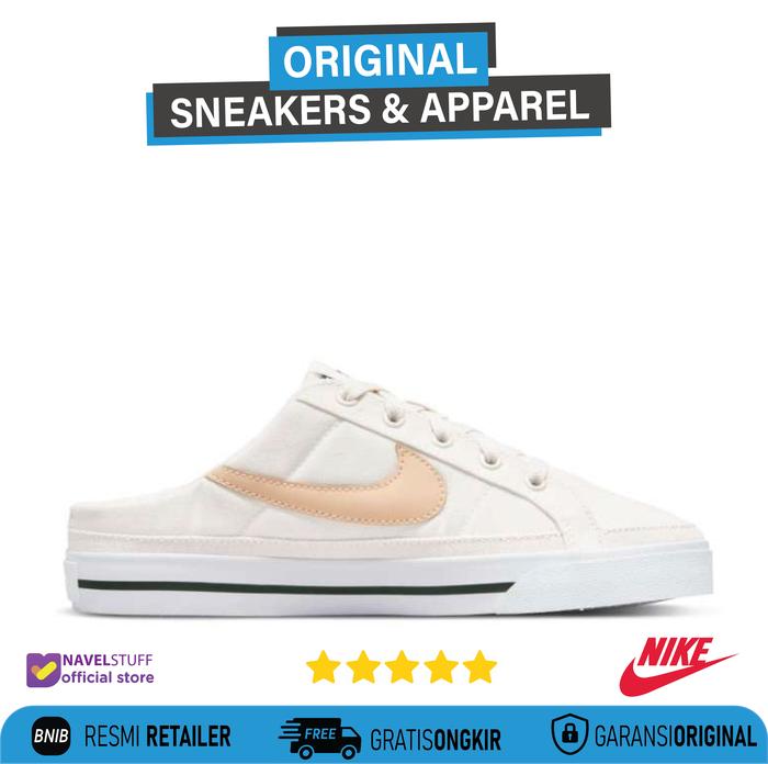 NIKE Court Legacy Mules Photon/White Onyx/White/Black Original BNIB