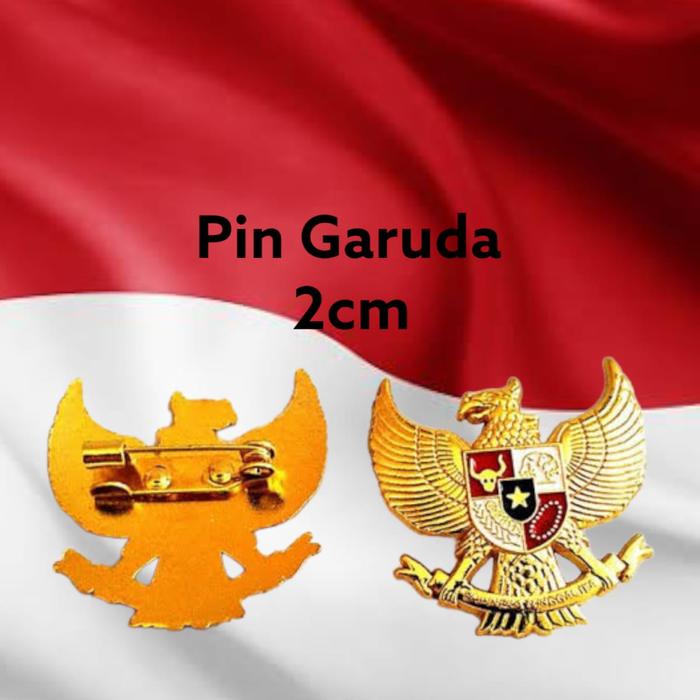 Pin Lambang Garuda Peci I Bross Lambang Garuda Indonesia