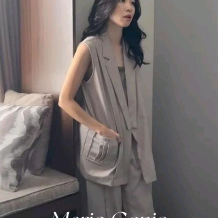 maven genie blazer vest in calangeo