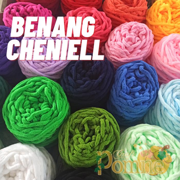 BENANG RAJUT CHENILLE/ CHENILLE YARN 6 MM