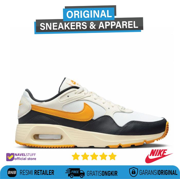 NIKE Air Max SC Sail/University Gold Anthracite Original Resmi BNIB