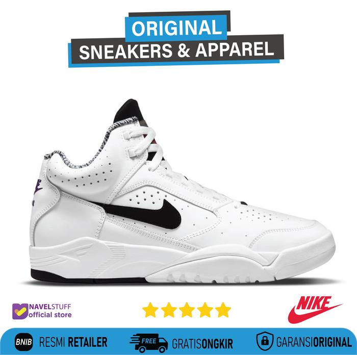 NIKE Air Flight Lite Mid White/Black Original Resmi BNIB [DJ2518-100]