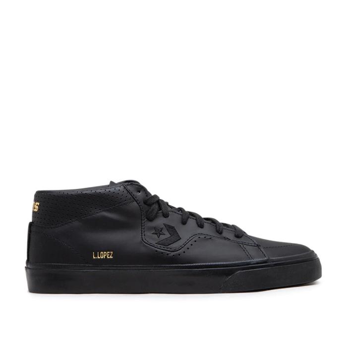 CONVERSE L.LOPEZ PRO MID MONO LEATHER BLACK