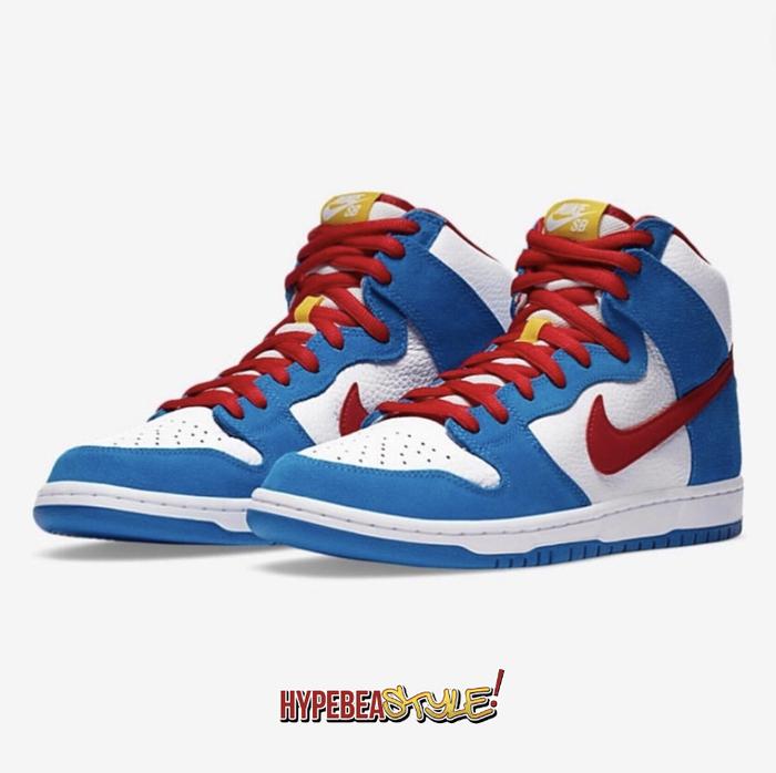 SEPATU NIKE SB DUNK HIGH DORAEMON AUTHENTICORIGINAL SNEAKER