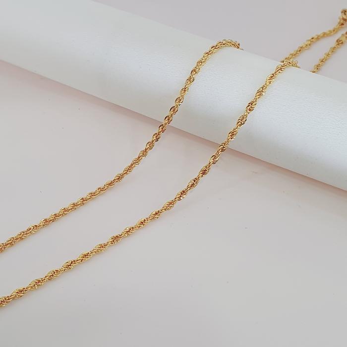 kalung tambang emas asli kadar 375 | gold 9887