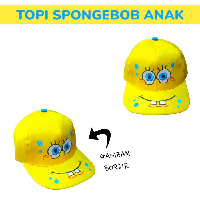 Topi Anak Karakter Kartun Spongebob Squarepants