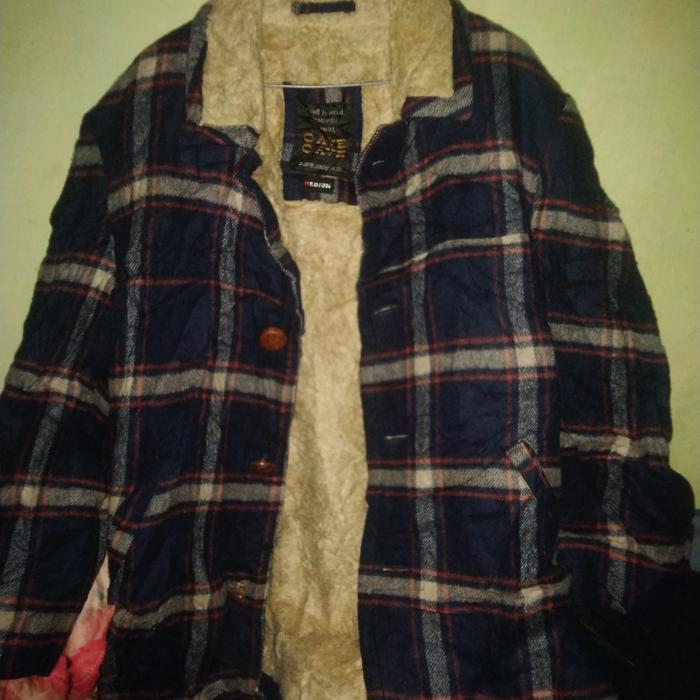 jaket flanel pria