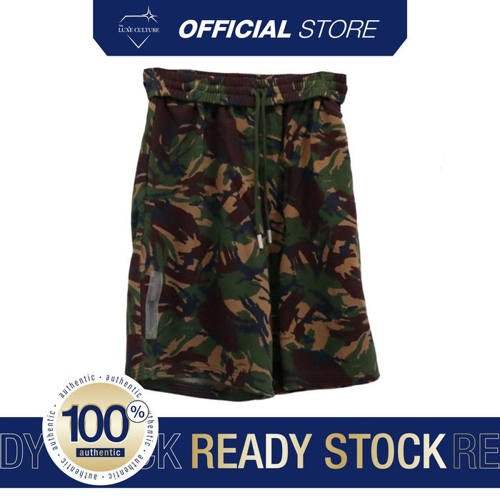 Off White Green Camo Short / Celana Branded Original