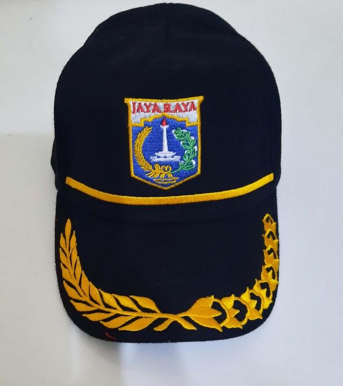 Topi PNS Pemprov DKI Jakarta + Bordir Samping