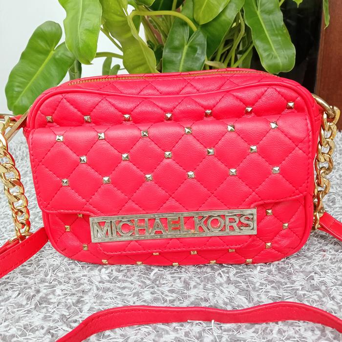 SECOND - TAS - MICHAEL KORS - MERAH - MULUS - ADA TAG ,NOSER