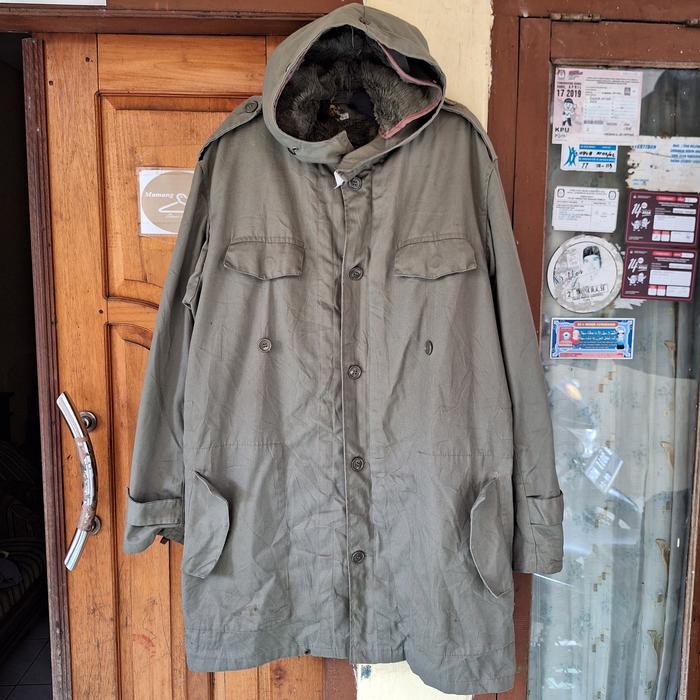 Super Rare Unique West German Post WW2 Army Parka KKK Zipper Size XL