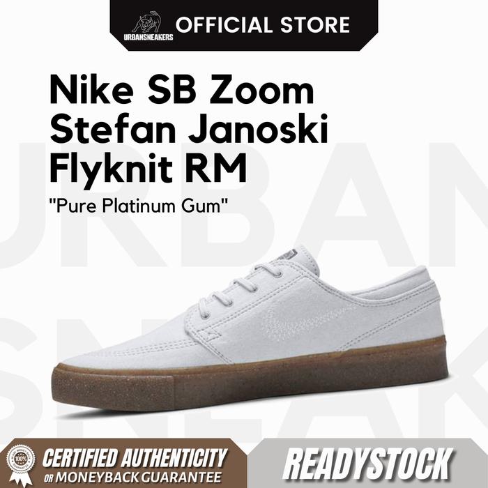 Nike SB Zoom Janoski Flyknit RM Pure Platinum Gum | CI3836 001
