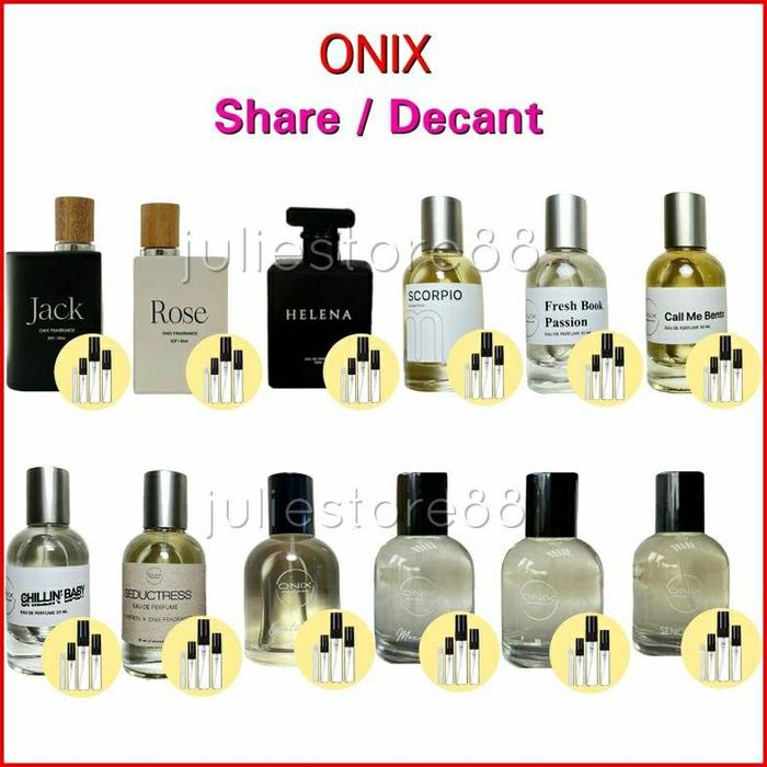 (Decant/Share) Parfum ONIX FWB Senoparty Mexicola Jack Rose Helena