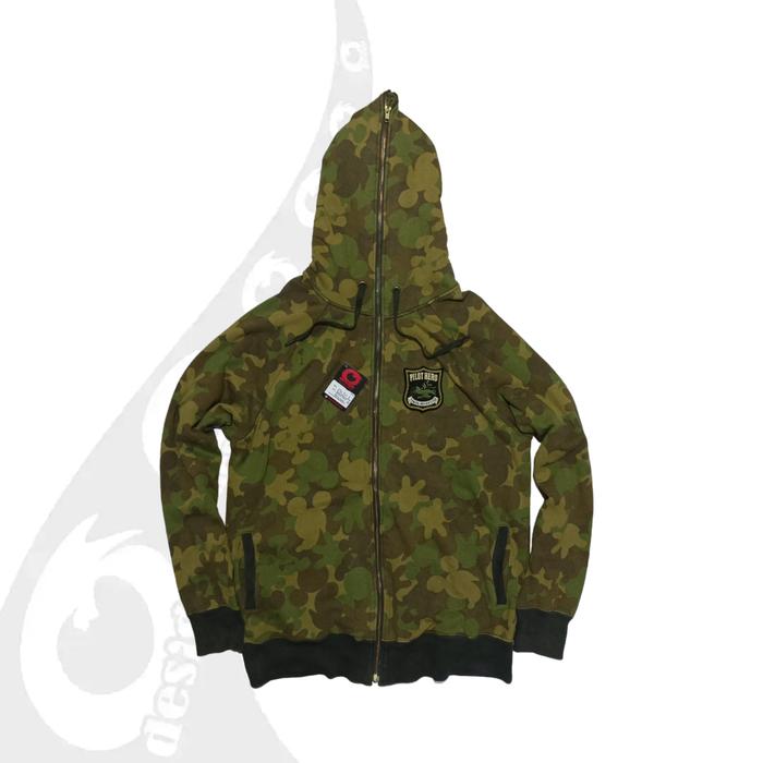 vintage jaket hoodie disney resort camo