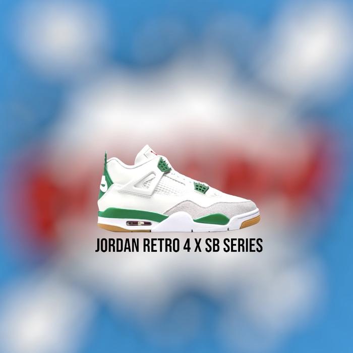 Air Jordan Retro 4 x SB Pine Green Series ORIGINAL