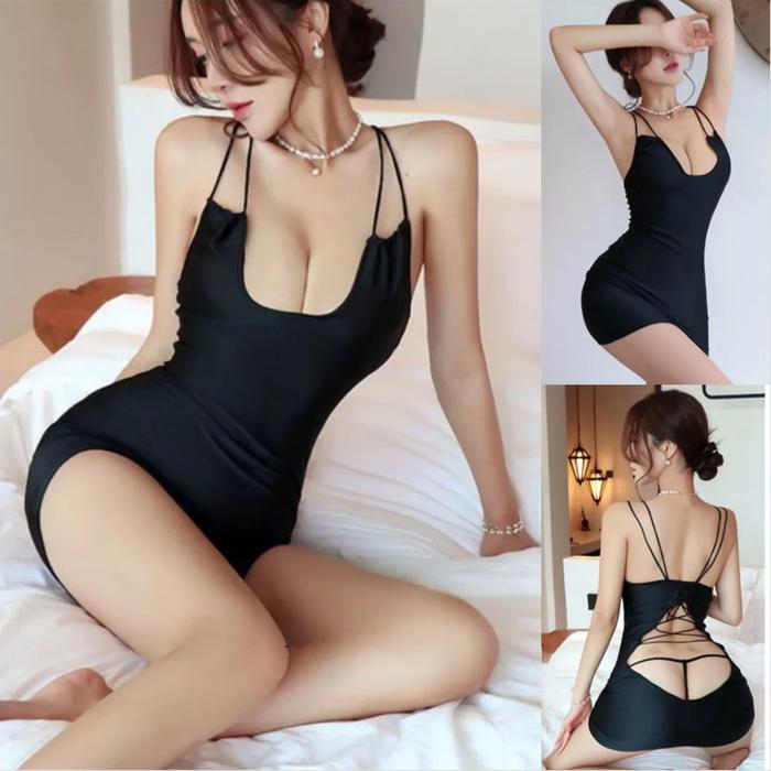 Lingerie Dress Baju Tidur Wanita Baju Dinas Istri Baju Haram TA1203 BK