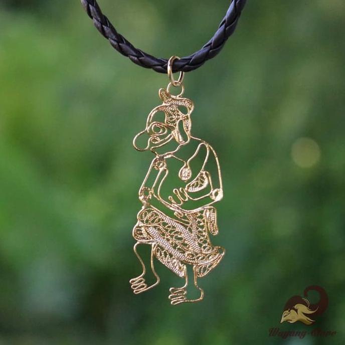 Liontin Emas Wayang Gareng 6 cm