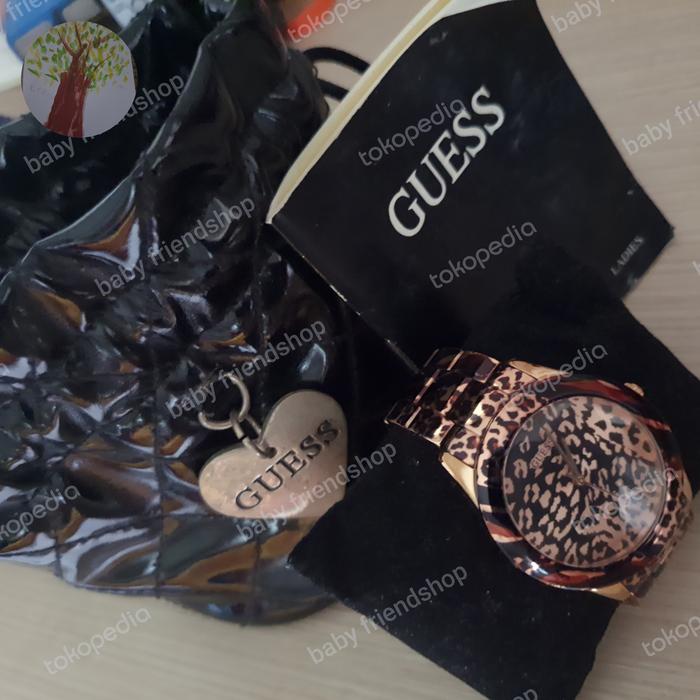 jam tangan Guess Leopard original