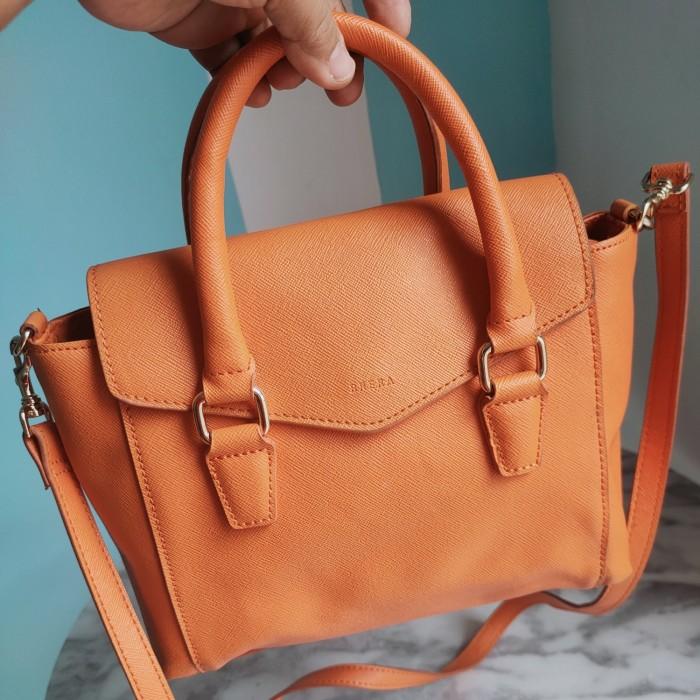 Second - tas branded - Brera - orange, like new, mulus, lengkap tag