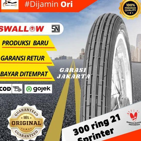 BAN LUAR MOTOR SWALLOW 300-21 RING 21 S-201 SPRINTER SWALLOW