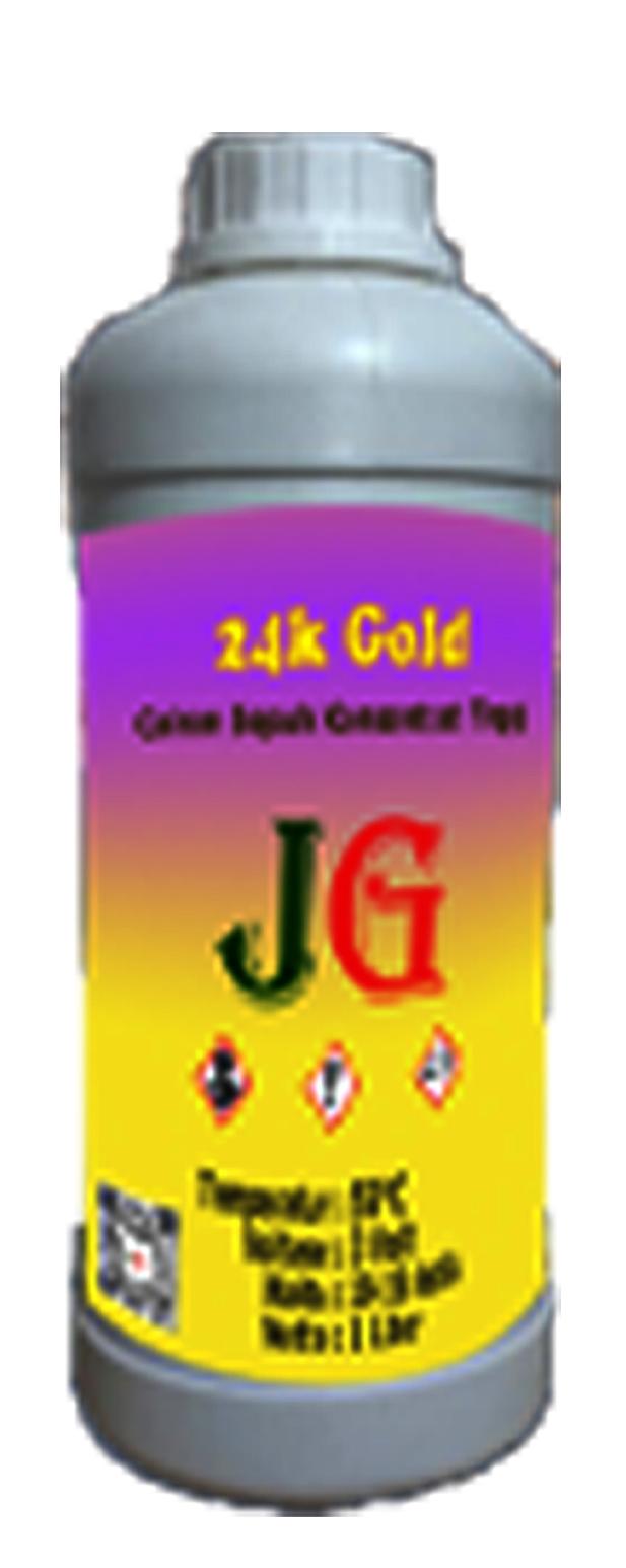 Cairan/Obat Sepuh Perhiasan Warna Emas 24K, formula baru lebih hemat