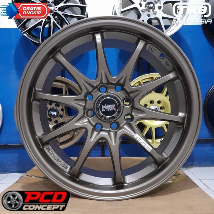 VELG CE28 RING 16 HSR HIROSHIMA DOBEL PCD BRONZE VELG RING 16 JAZZ RS