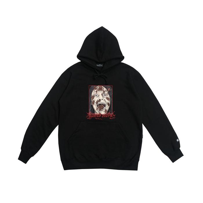 HOODIE HUSTED YOUTH TORCH BLACK