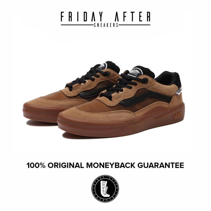 Sepatu Sneakers Pria Vans Skate Pro Wayvee Brown Original Resmi