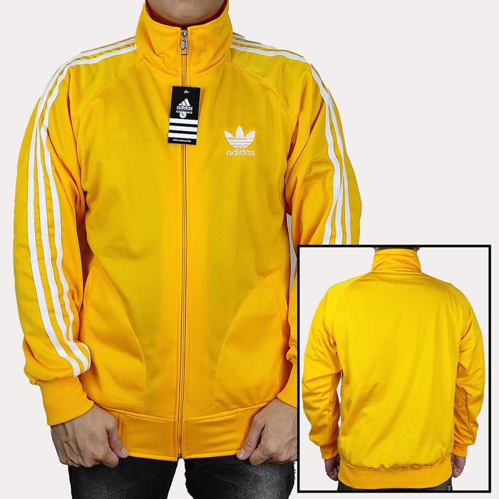 JAKET ADIDAS FIRE BIRD KUNING - JAKET OLAHRAGA PRIA - JAKET FIREBIRD 2