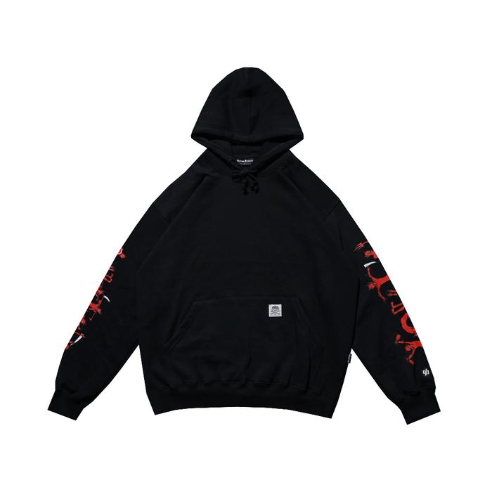 HOODIE HUSTED YOUTH GEST BLACK