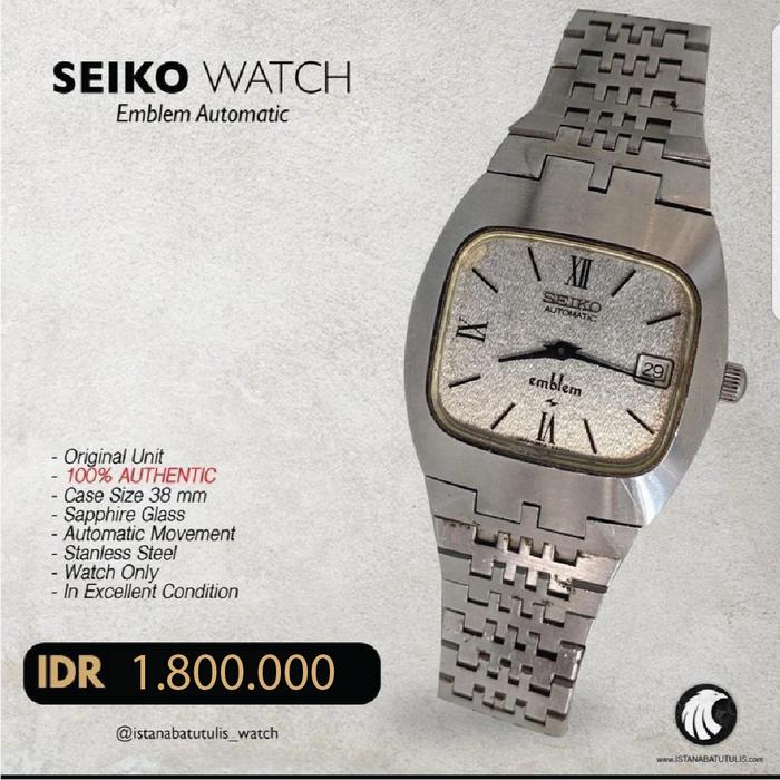 Seiko Watch Emblem Automatic