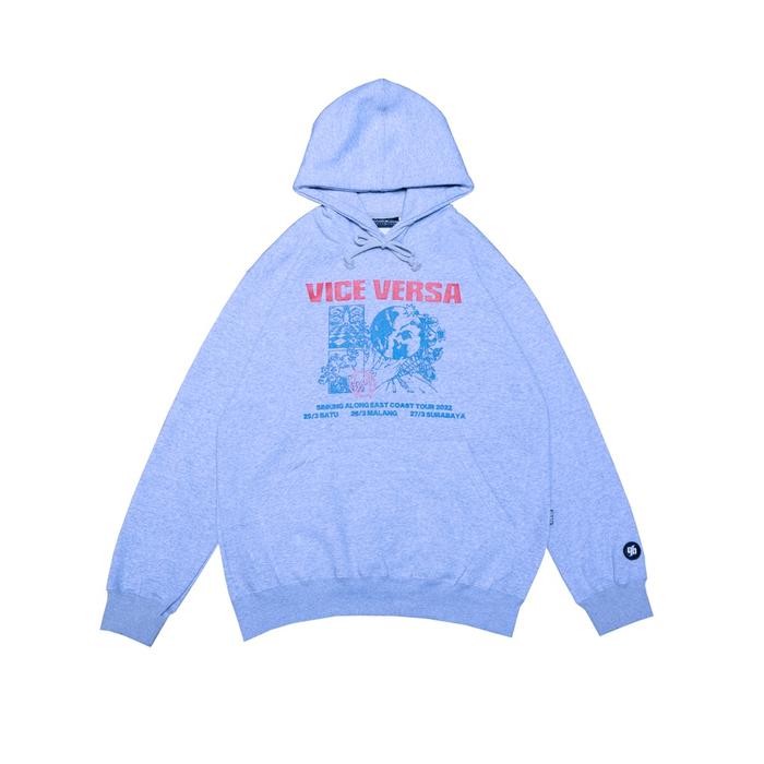 HOODIE HUSTED YOUTH X VICE VERSA GREY