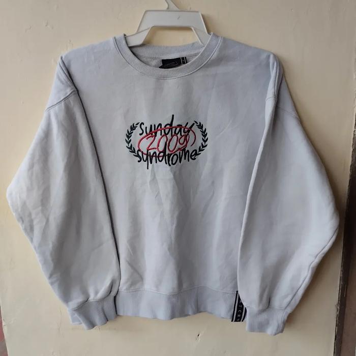 crewneck romantic crown original Wanita Sweater Oversize Navy Basic Tebal Hoodie Vneck Panjang Unise