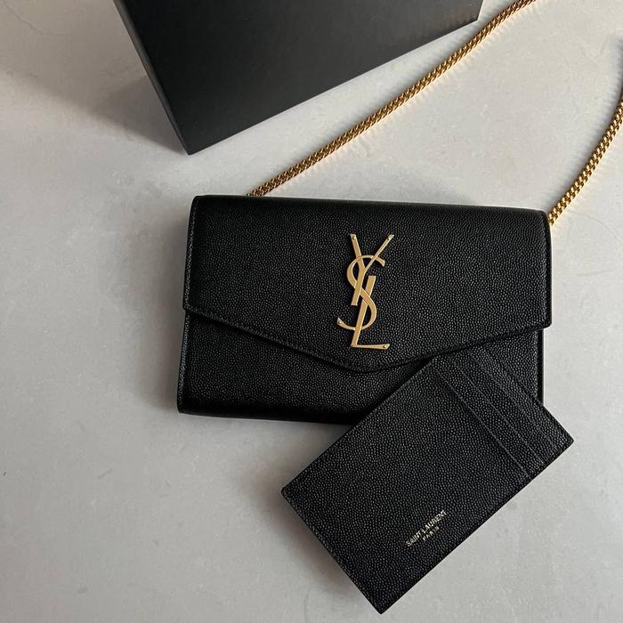 YSL SAINT LAURENT UPTOWN WOC BLACK GHW