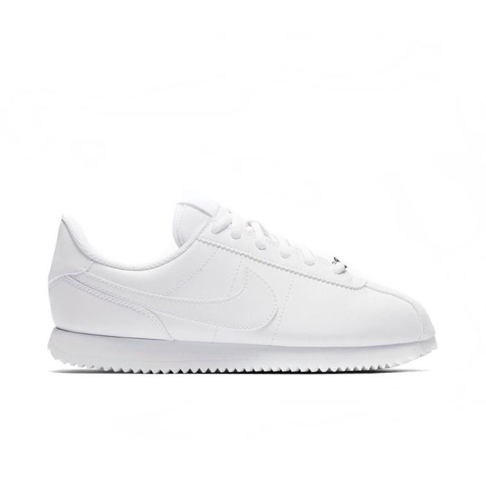 NIKE Cortez Basic SL Triple White Full White Gs ORIGINAL RESMI