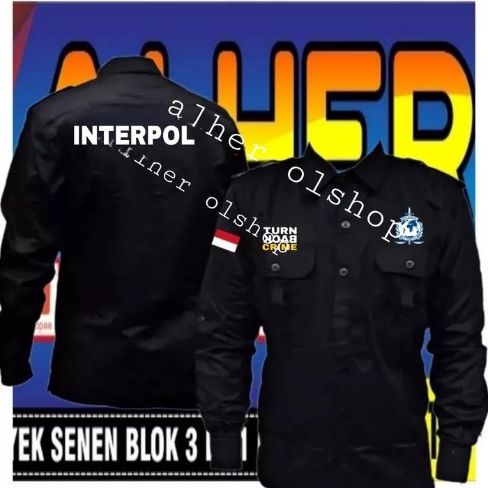 kemeja interpol baju interpol kemeja polisi baju polisi pdh interpol