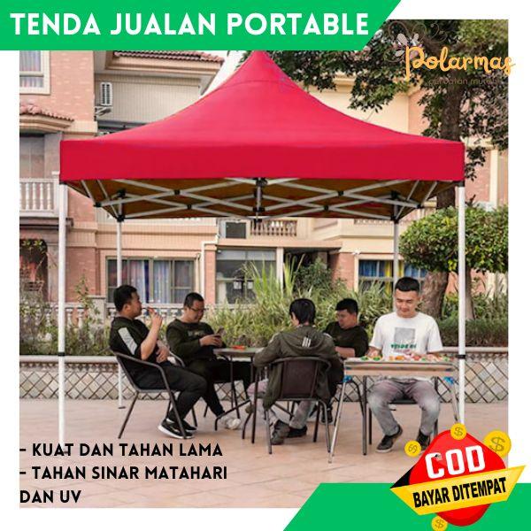 Tenda Lipat 3x3 Meter Bazar Pameran Parkir Jualan Portable Lipat