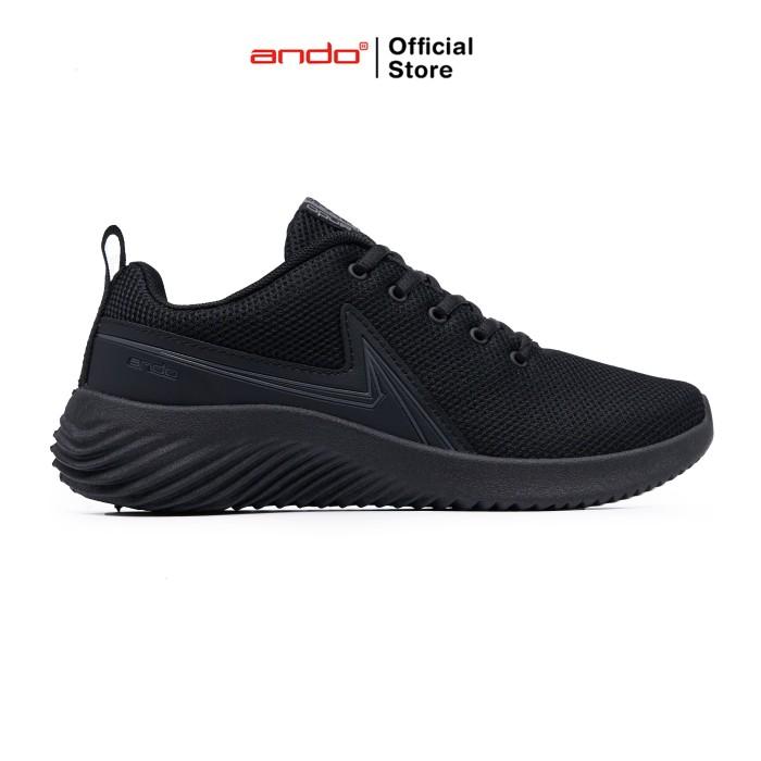 ANDO FULL HITAM SEPATU SEKOLAH SD SMP SMA PRIA
