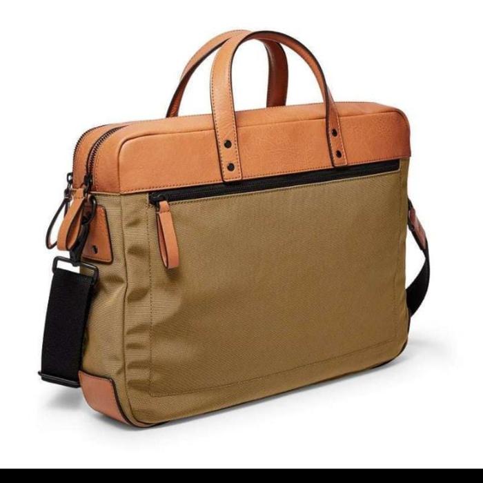 Tas Fossil Haskel Brief Khaki Men Bag
